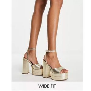 ASOS Gold Platform Sandals